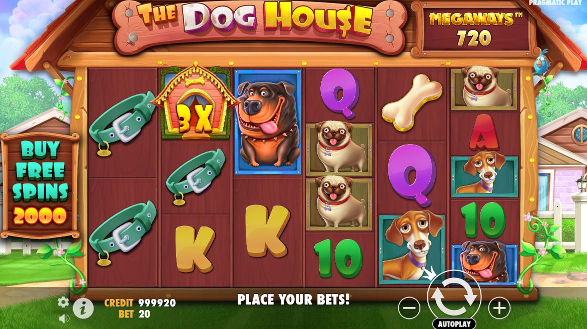 Hra The Dog House Megaways od Pragmatic Play