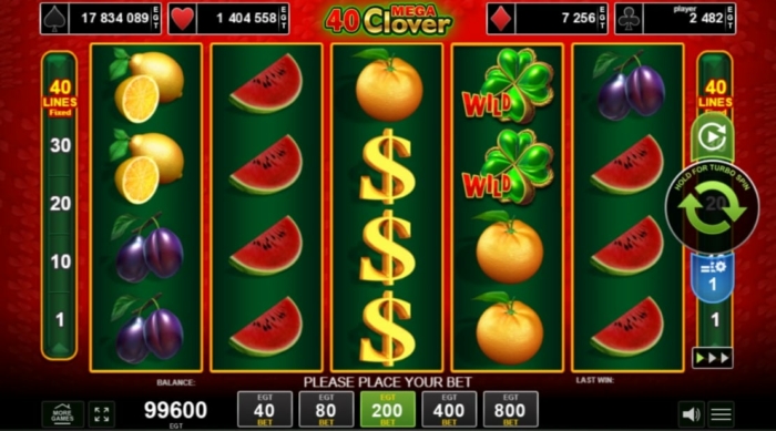 Hra 40 Mega Clover od Amusnetu