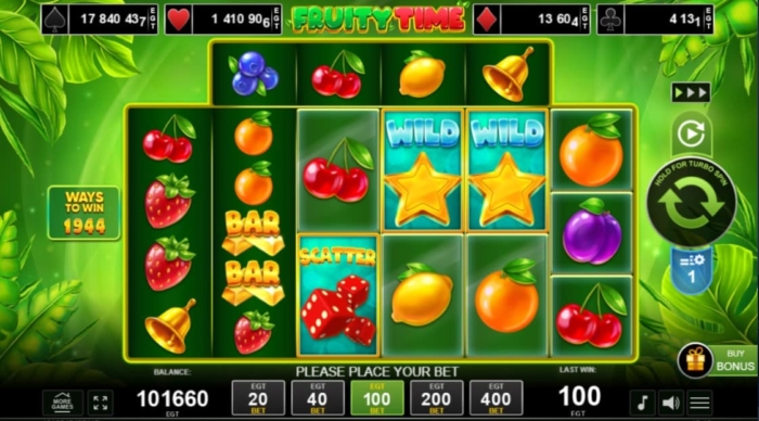 Hra Fruity Time od Amusnetu