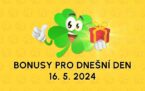 367 free spinů a bonusy dnes 16. 5. 2024
