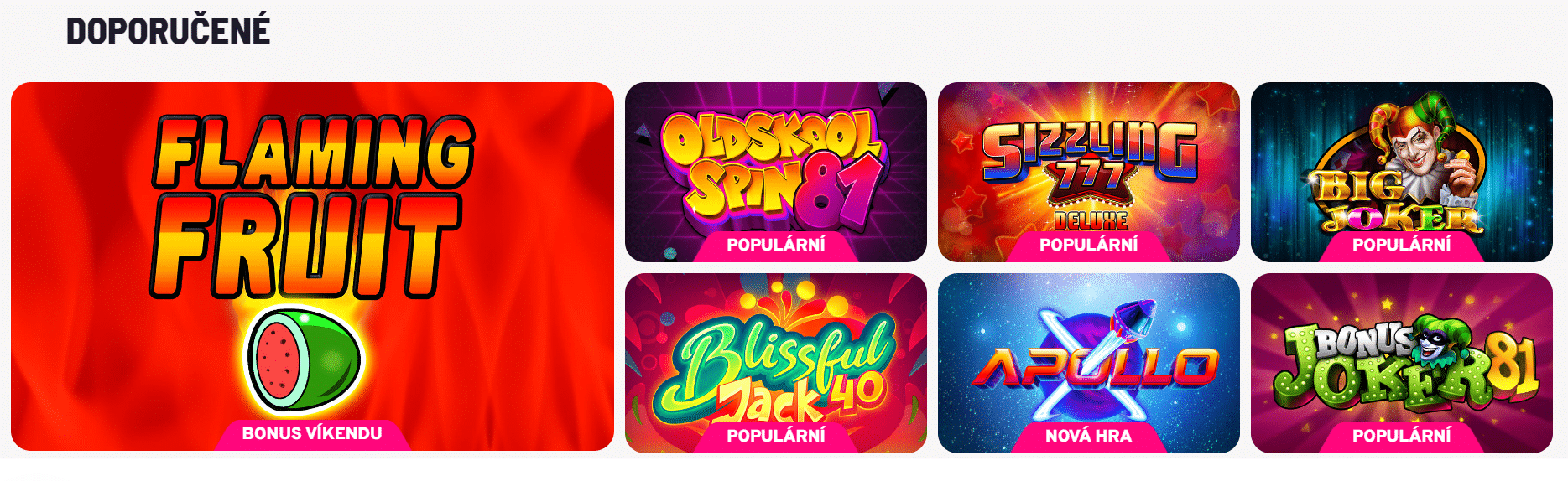 Doporučené hry u Apollo Games