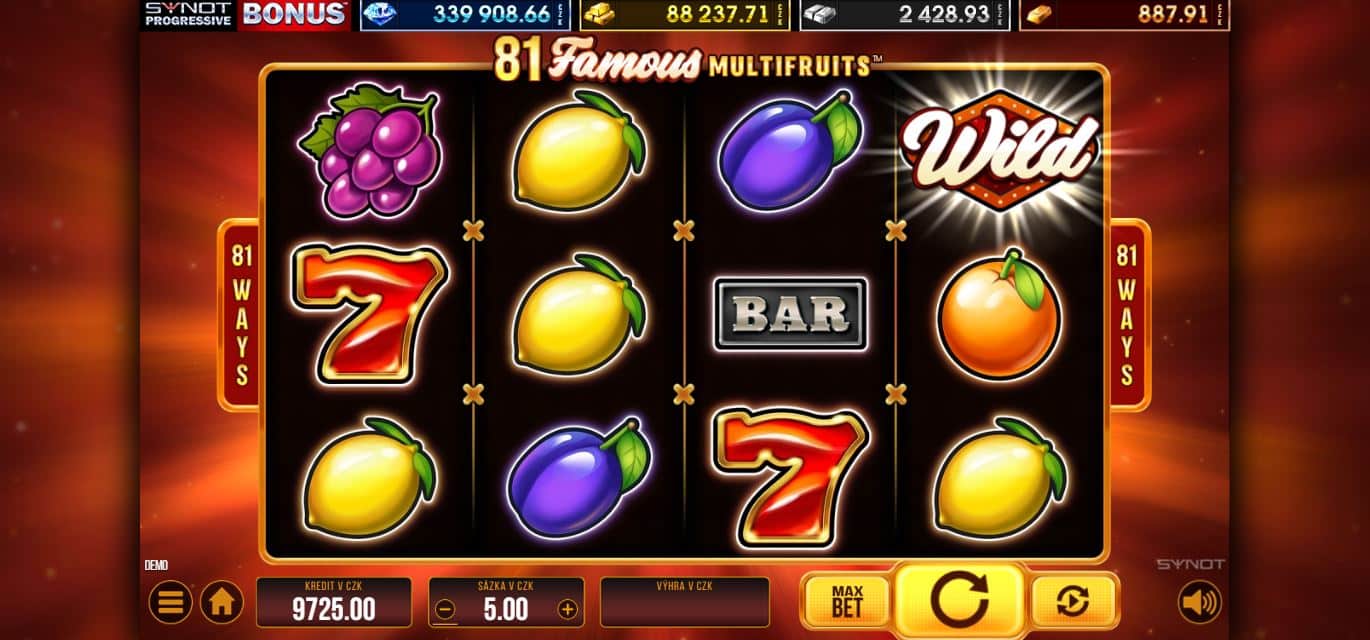 81 Famous Multifruits od SYNOT Games