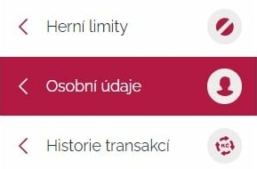 osobní udaje luckybet