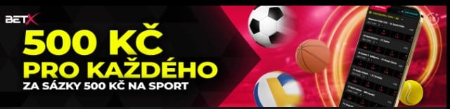 500 Kč na sportovní sázky v BetX