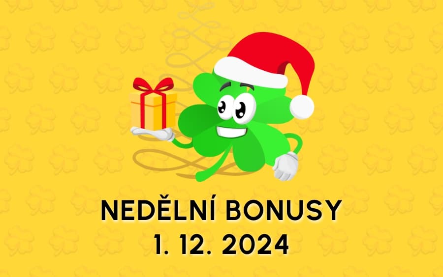 Free spiny a bonusy dnes 1. 12. 2024