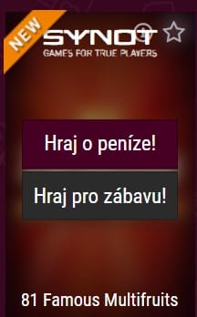 Hra v demo verzi u Synotu