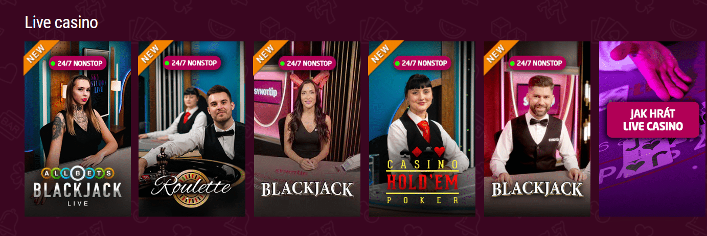 Live Casino Synot