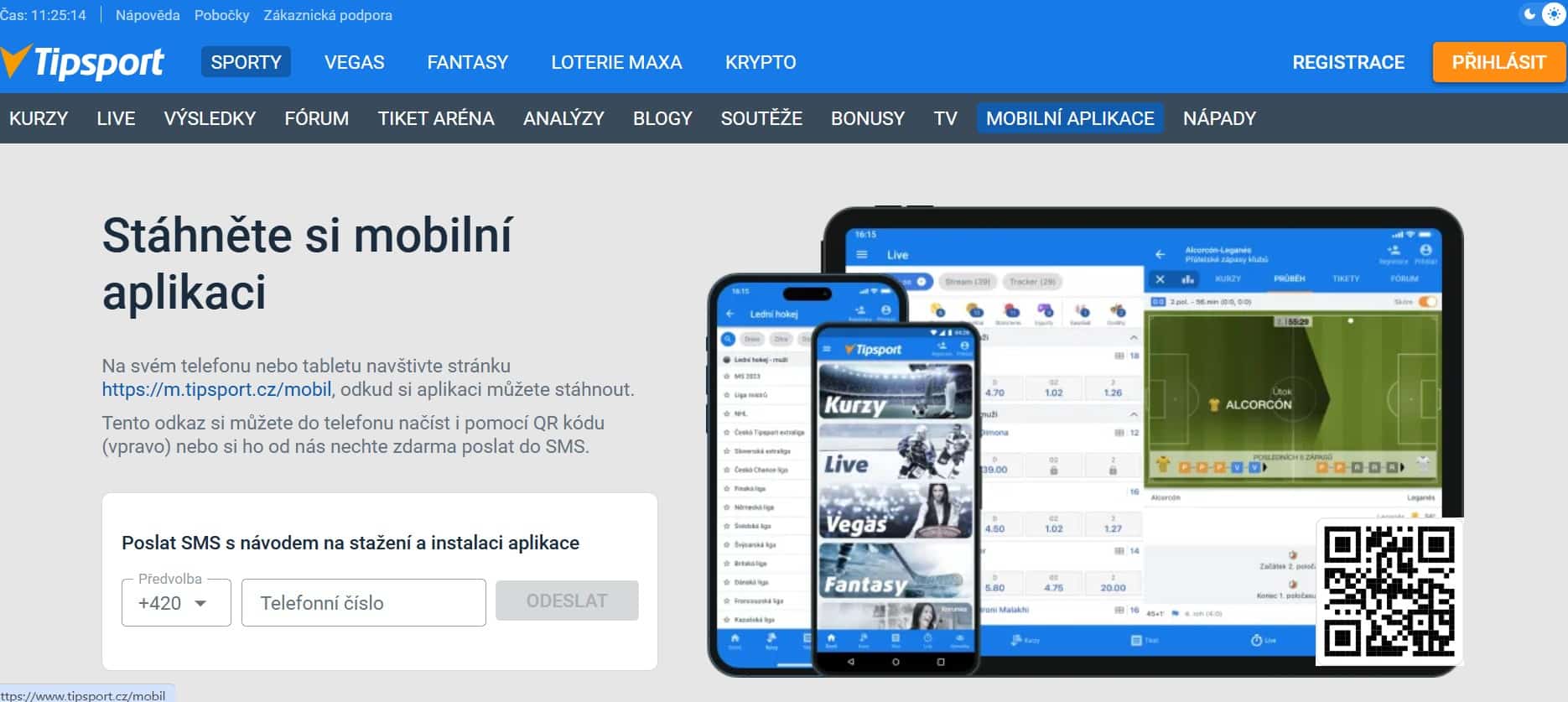 Mobilní aplikace Tipsport