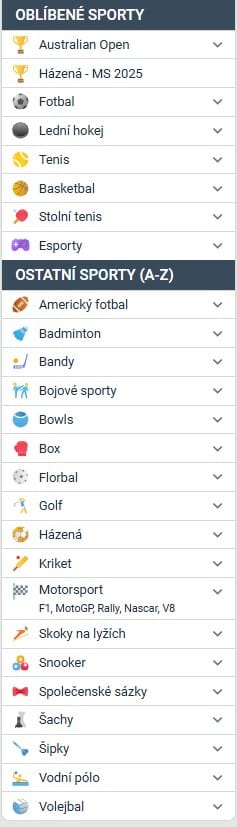 Sportovní sázky u Tipsportu