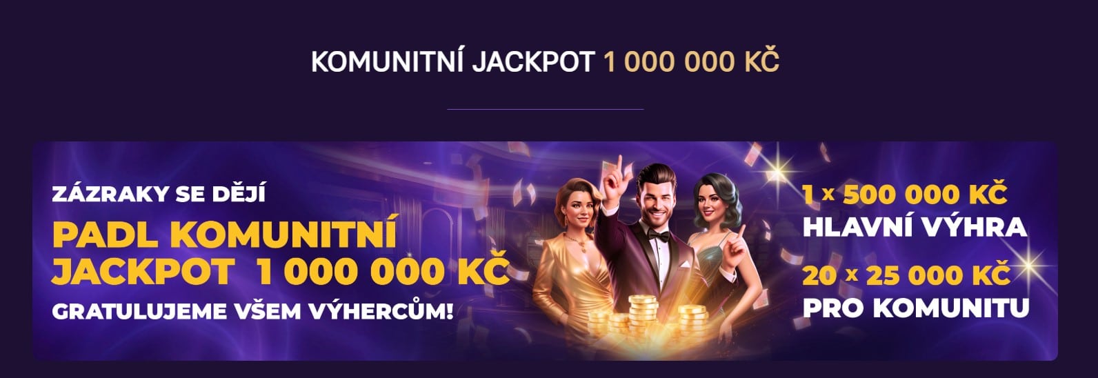 Komunitní jackpot u Grandwinu