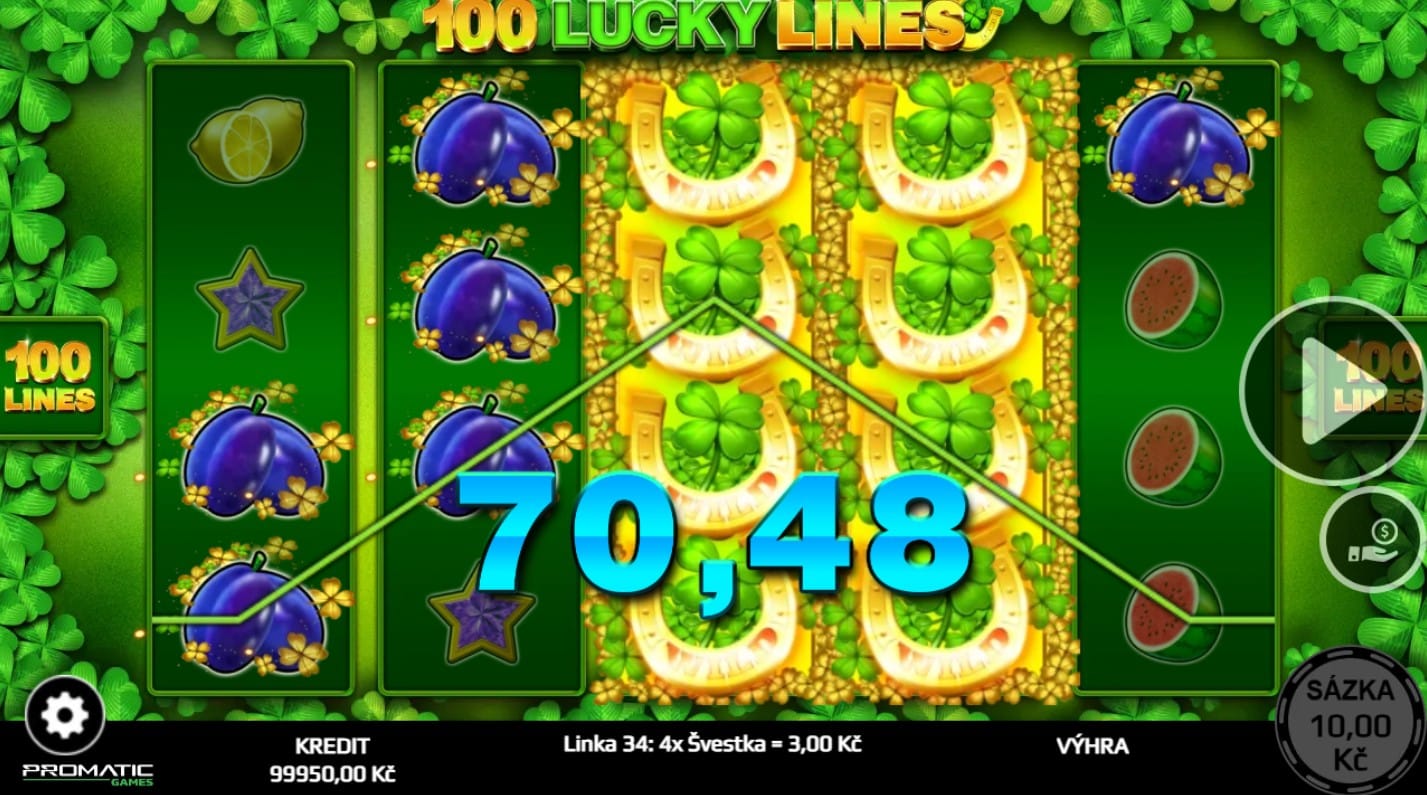 100 Lucky lines automat demo