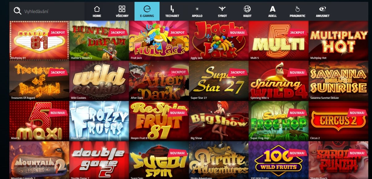 E-gaming automaty na Betoru