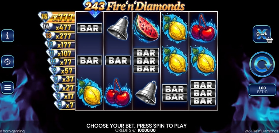 243 Fire’n’Diamonds od Tom Horn Gaming