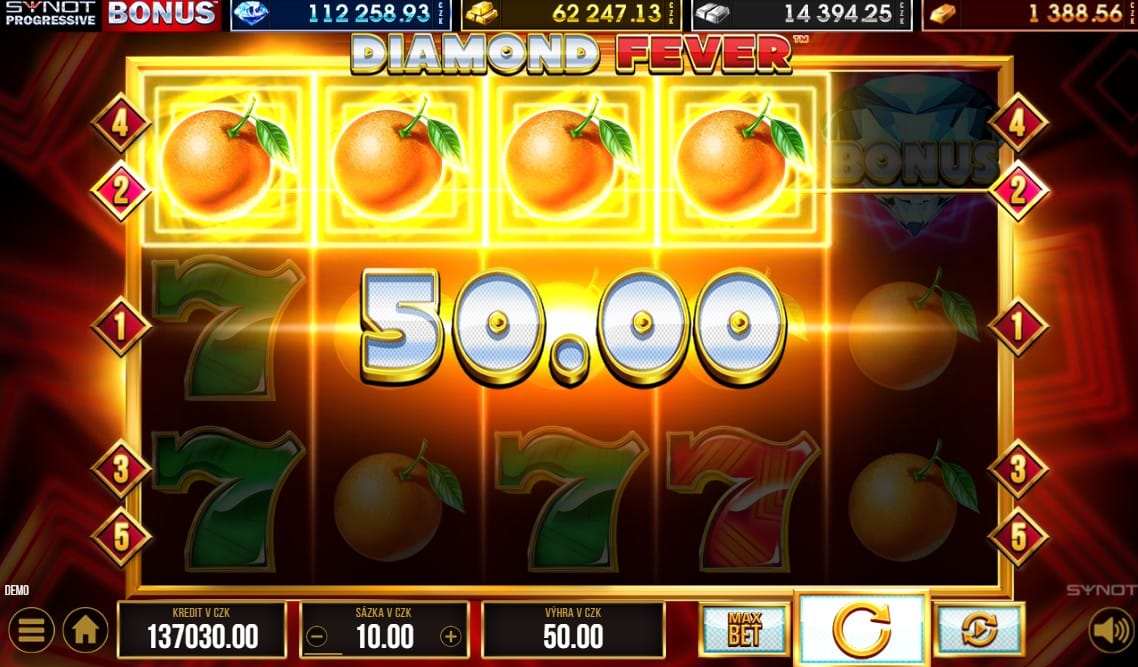 Diamond Fever demo automat