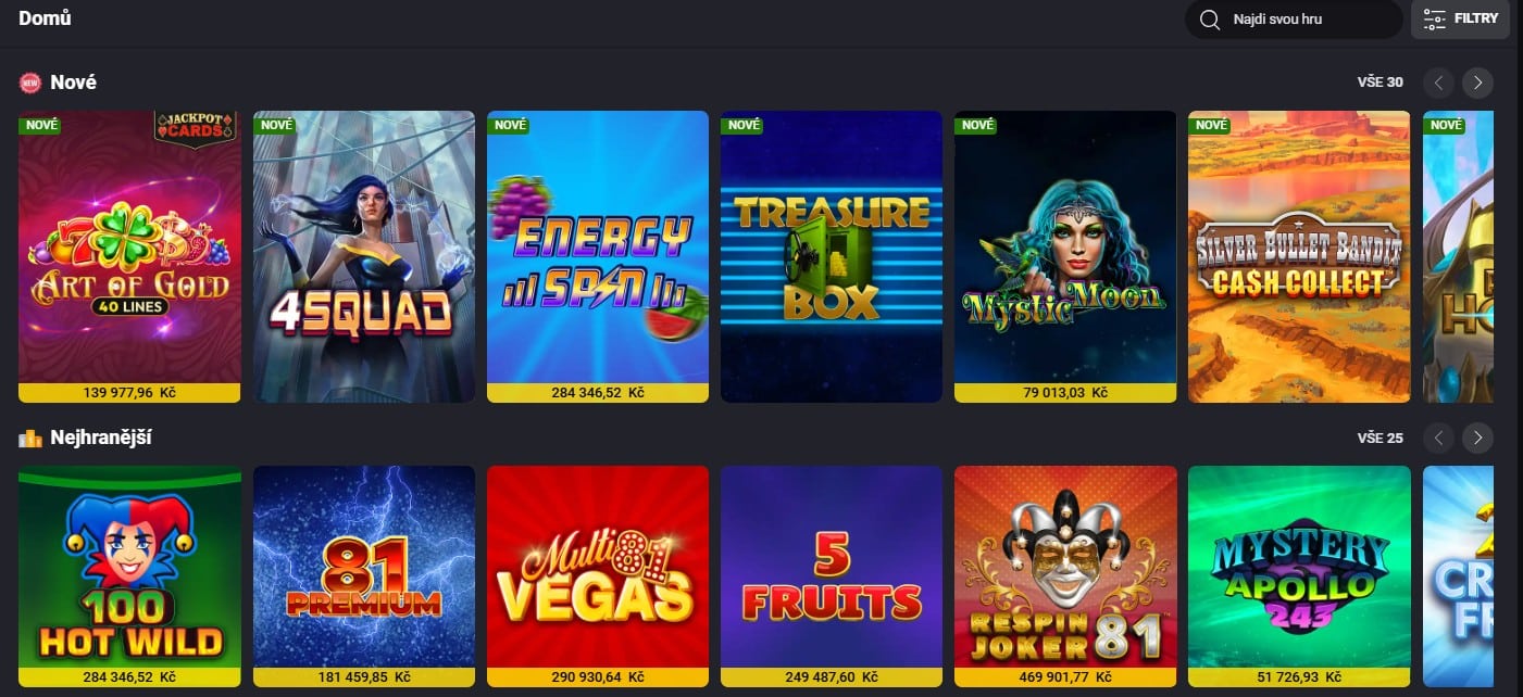 Fortuna casino nový vzhled