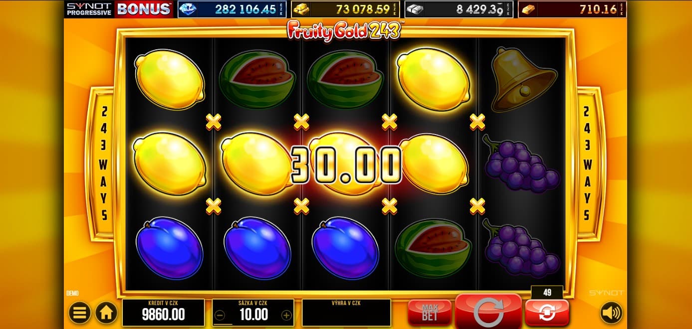 Fruity Gold 243 automat Synot