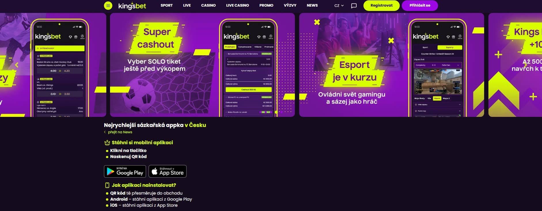 Kingsbet aplikace