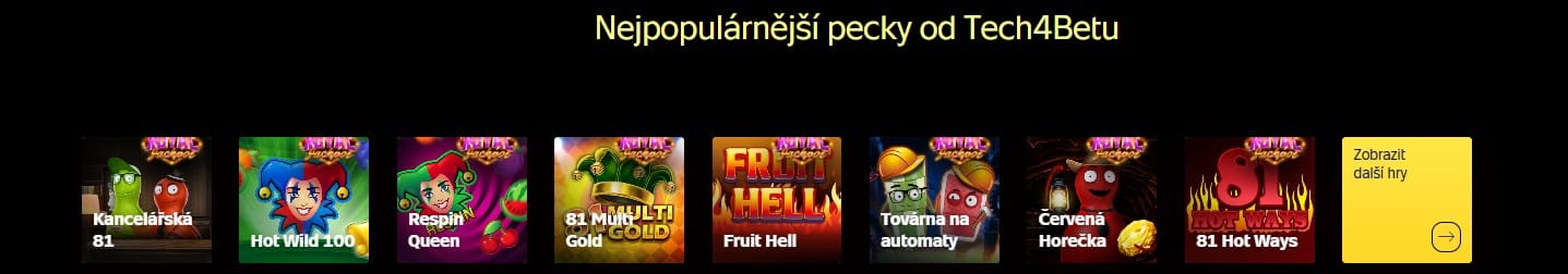 Nejlepší hry od Tech4Betu na Sazce
