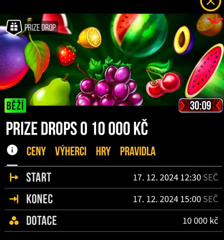 Prize drops u Synottipu