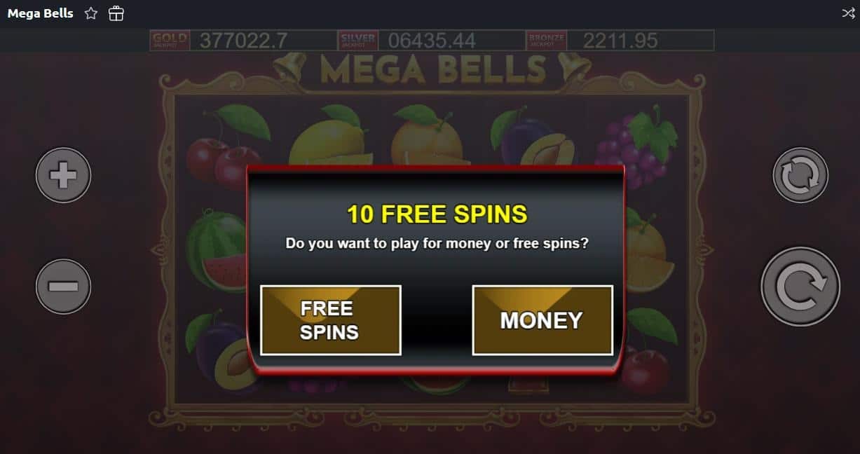 Mega Bells Betano 10 FS bez podmínek