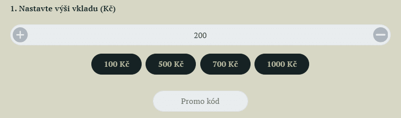 Promokód u vkladu - Casino Kartáč