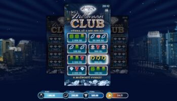 Ukázka setřeného losu Millionaires Club