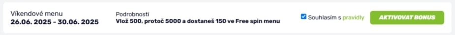 fBET bonus 150 Kč ve free spinech