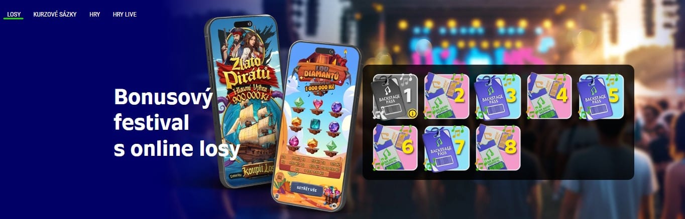 Banner bonusový festival u Sazky