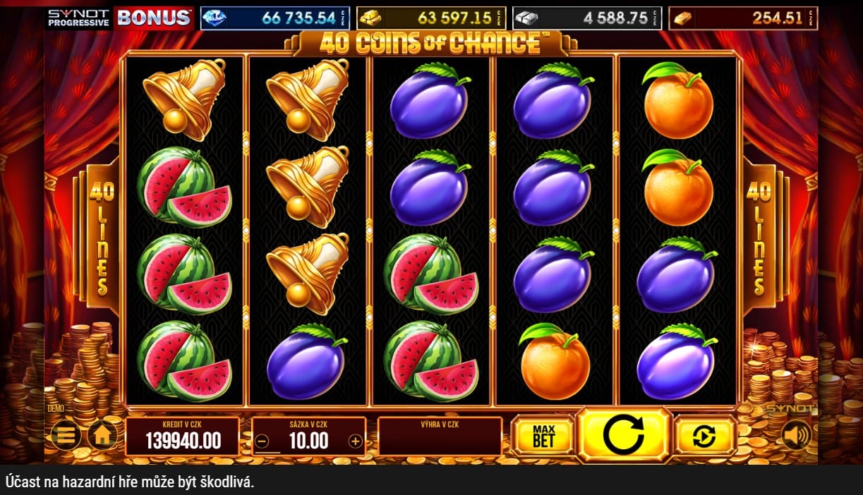 40 Coins of Chance automat