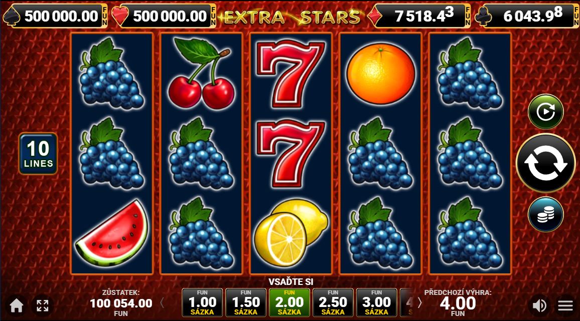 Extra Stars od Amusnet