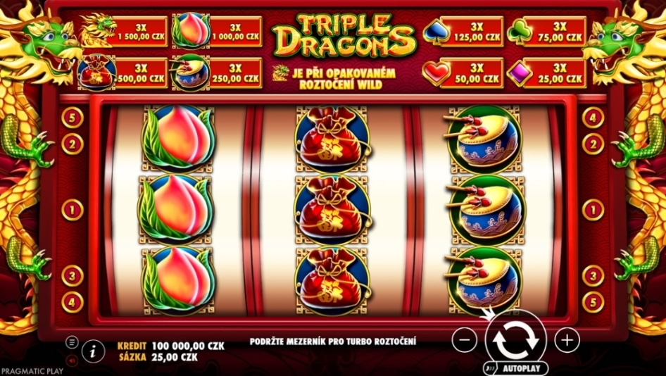 Triple Dragons od Pragmatic Play