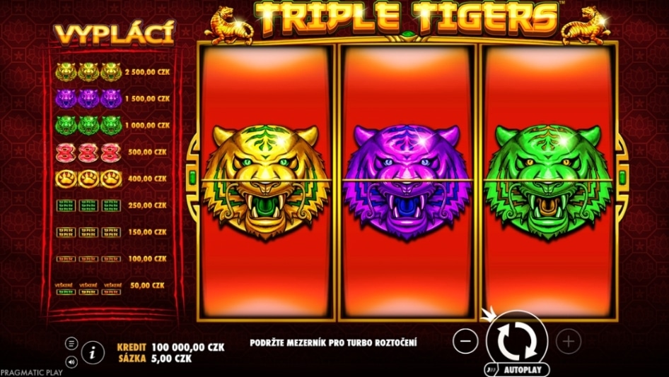Triple Tigers od Pragmatic Play