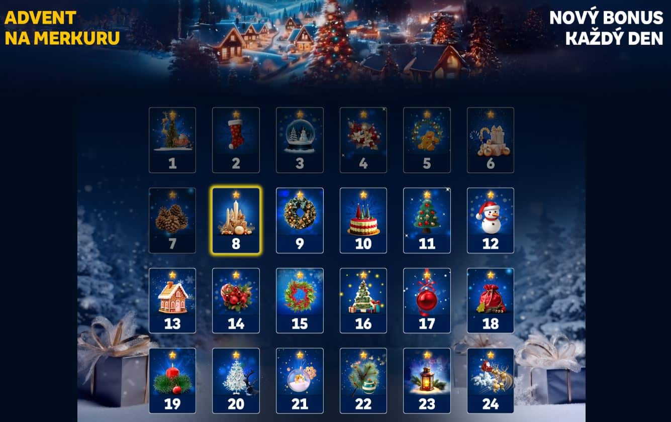 Adventní kalendář u Merkuru
