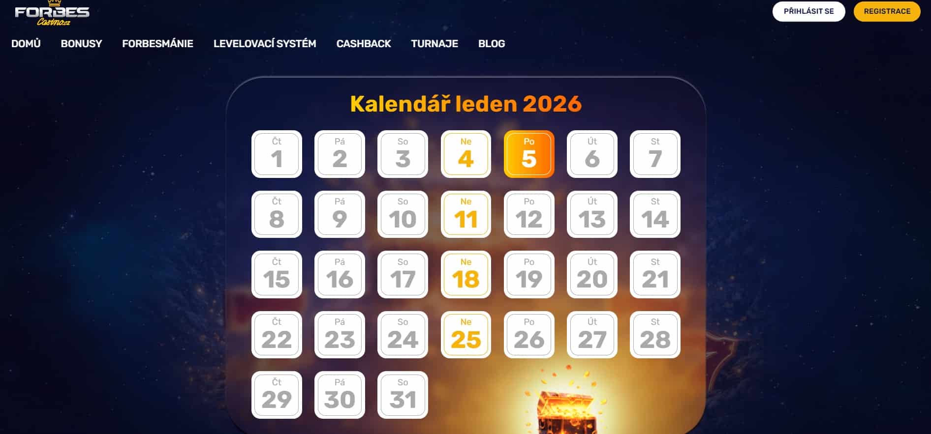 Kalendář Forbes
