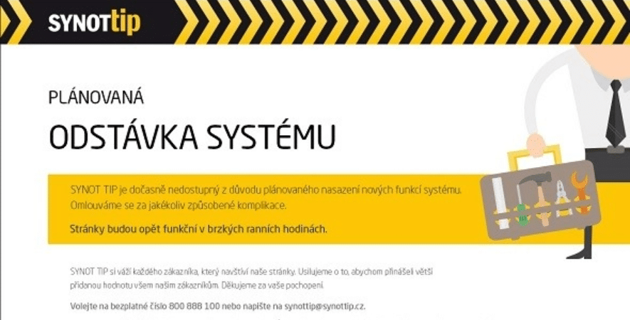 Odstávka Synottip