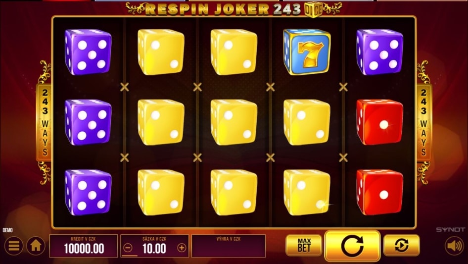 Respin Joker 243 Dice od SYNOT Games