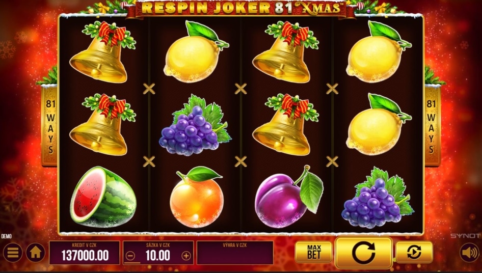 Respin Joker 81 Xmas od SYNOT Games