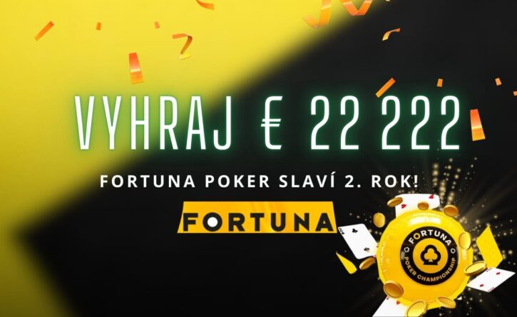 Fortuna poker slaví 2. narozeniny