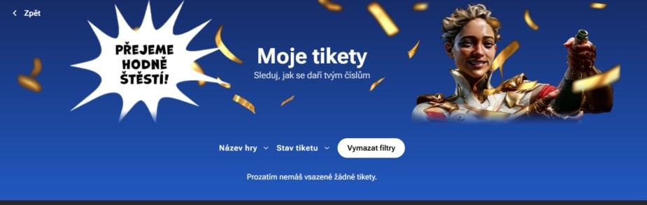 Moje tikety LuckyBet