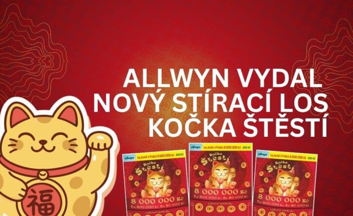 Allwyn vydal nový stírací los s názvem Kočka štěstí! Co ti tenhle kousek přináší?