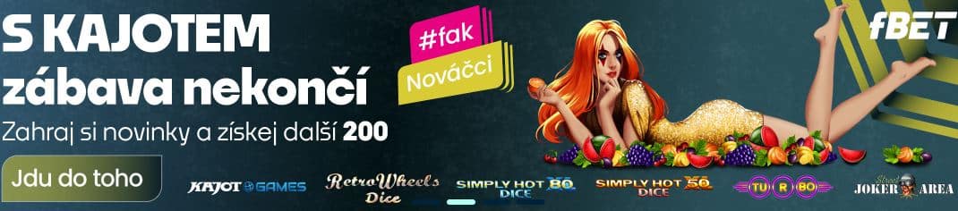 Banner novinky Kajot u ffBET