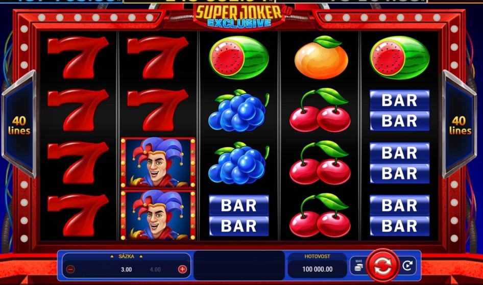 Super Joker 40 Exclusive od Bellot