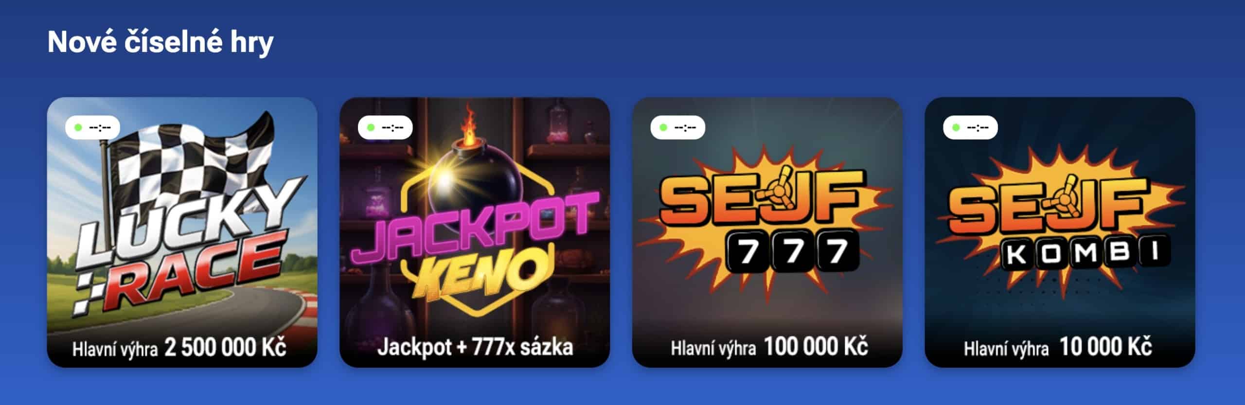 Nabídka loterií LuckyBet