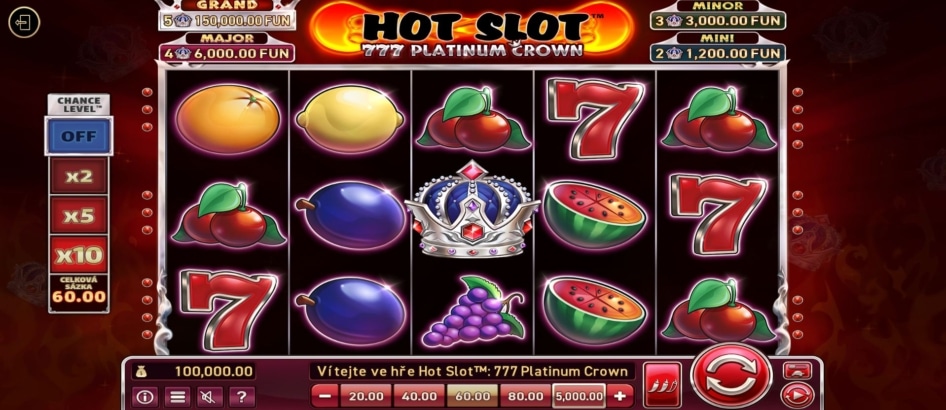 Hot Slot 777 Platinum Crown od Wazdan