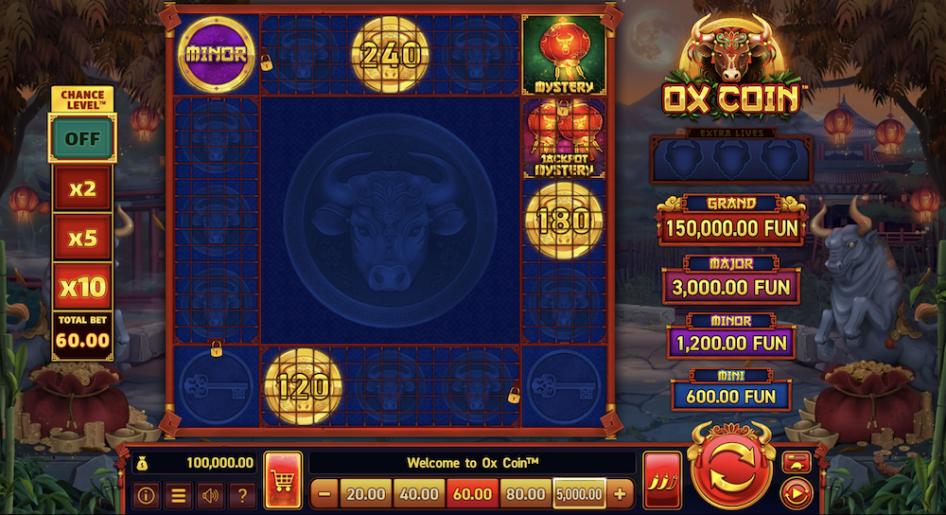 Ox Coin od Wazdan