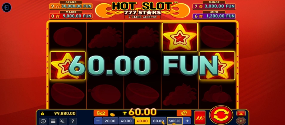 Téma a symboly Hot Slot 777 Stars Extremely Light