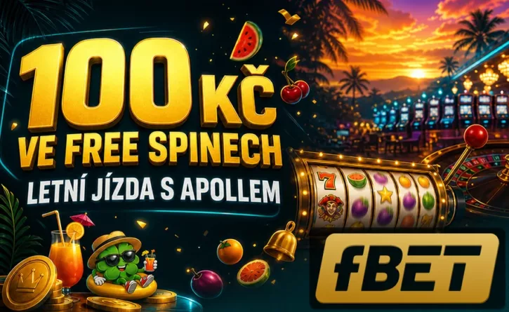 100 Kč ve free spinech od fBETu