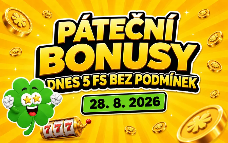 Free spiny a bonusy dnes 28-8-2026