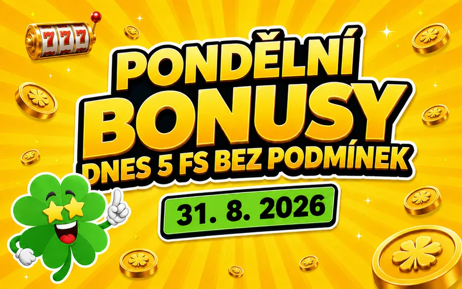 Free spiny a bonusy dnes 31-8-2026