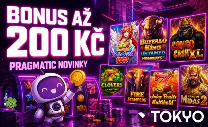 Bonus až 200 Kč u Tokya